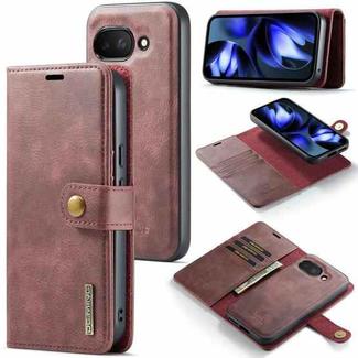For Google Pixel 9a DG.MING Crazy Horse Texture Detachable Magnetic Leather Phone Case(Red)