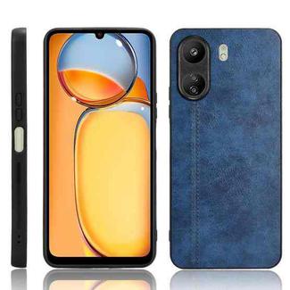 For Xiaomi Redmi 13C 4G / Poco C65 Sewing Cow Pattern Skin PC + PU + TPU Phone Case(Blue)