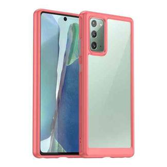 For Samsung Galaxy Note20 Colorful Series Acrylic + TPU Phone Case(Red)