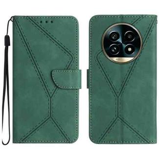 For Realme 13 Pro 5G / 13 Pro+ 5G Stitching Embossed Leather Phone Case(Green)