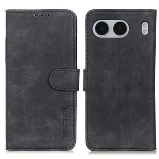 For OnePlus Nord 4 KHAZNEH Retro Texture Leather Phone Case(Black)