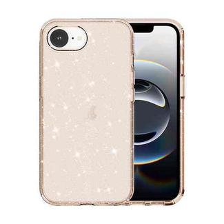 For iPhone 16e Shockproof Terminator Glitter Powder Phone Case(Gold)
