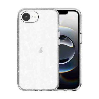 For iPhone 16e Shockproof Terminator Glitter Powder Phone Case(White)