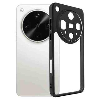 For OPPO Find X8  UItra Frosted TPU + Transparent PC Phone Case(Black)
