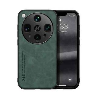 For OPPO Find X8 Ultra Skin Feel Magnetic Leather Back Phone Case(Green)