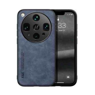 For OPPO Find X8 Ultra Skin Feel Magnetic Leather Back Phone Case(Blue)