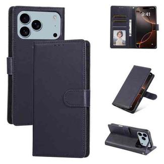 For iPhone 17 Pro 3-Card Slots Multifunctional Leather Phone Case(Blue)