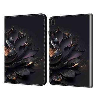 For Samsung Galaxy Tab S6 T860 Crystal Texture Painted Leather Tablet Case(Purple Lotus)