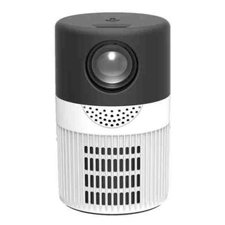 T400 3000 Lumens LED Mini Projector Support Wifi Screen Mirroring, Plug Type:UK Plug(Black White)