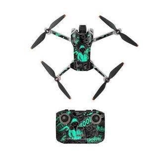 For DJI Mini 4 Pro / RC-N2 Drone Body Remote Control Protective Sticker(Green Hat Man)