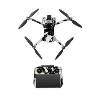 For DJI Mini 4 Pro / RC 2 Drone Body Remote Control Protective Sticker(Cat Head Paradise)