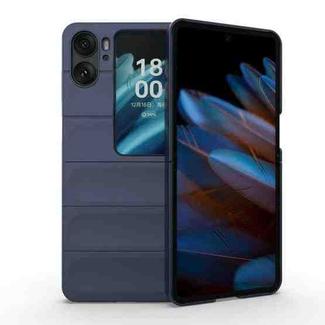 For OPPO Find N2 Flip Magic Shield Fold PC Shockproof Phone Case(Dark Blue)