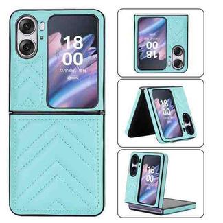 For OPPO Find N2 Flip V-shaped Folding Phone Case(Green)