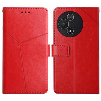 For TCL 60 5G Y-shaped Pattern Flip Leather Phone Case(Red)