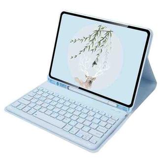 For Xiaomi Pad 6 / Pad 6 Pro 11 inch Wireless Bluetooth Keyboard Tablet Leather Case with Pen Slot(Blue)