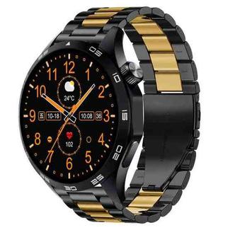 WS-26 1.52 inch IP67 Sport Smart Watch Support Bluetooth Call / Sleep / Blood Oxygen / Heart Rate / Blood Pressure Health Monitor, Steel Strap(Black)