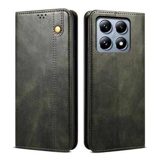 For Xiaomi 14T Pro Oil Wax Crazy Horse Texture Leather Phone Case(Green)