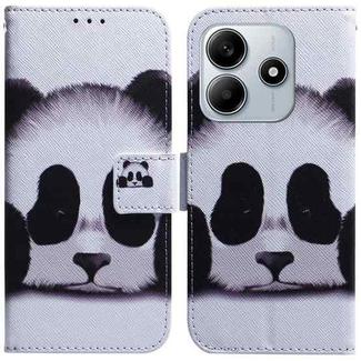 For Redmi Note 14 5G Coloured Drawing Flip Leather Phone Case(Panda)