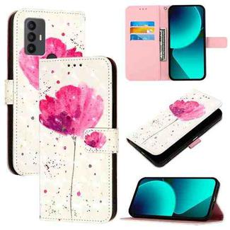 For TCL 30 SE 3D Painting Horizontal Flip Leather Phone Case(Flower)