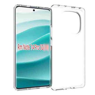 For Redmi Note 14 Pro 5G Waterproof Texture TPU Phone Case(Transparent)