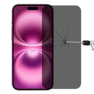 For iPhone 16 Plus High Transparency Full Cover Anti-spy Tempered Glass Film