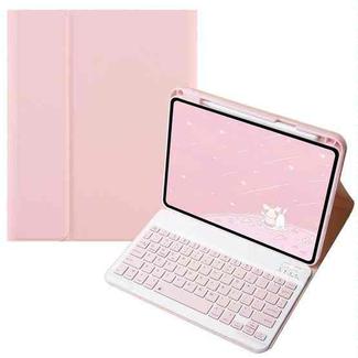 For Infinix Xpad 11 inch Candy Color Square Keys Bluetooth Keyboard Leather Case(Pink)