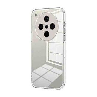 For OPPO Find X8 Transparent Plating Fine Hole Phone Case(Transparent)