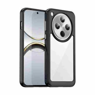 For OPPO Find X8 Colorful Series Acrylic Hybrid TPU Phone Case(Black)