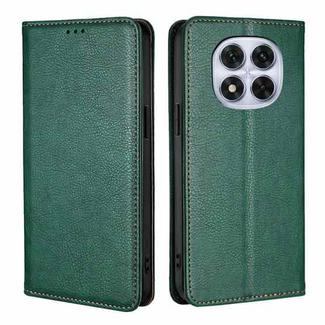 For Redmi Note 14 Pro 5G Gloss Oil Solid Color Magnetic Leather Phone Case(Green)