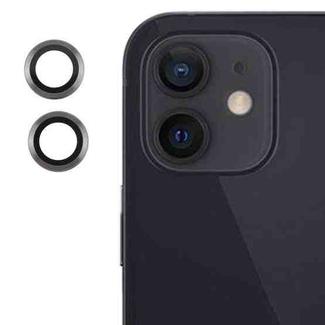 For iPhone 12 Back Camera Cover 9H Tempered Glass Lens Film(Titanium)