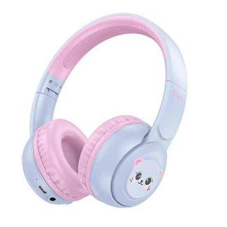 hoco W60 Rhyme Children Head-mounted Bluetooth Earphone(Sky Blue)