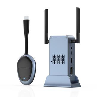 G52+R18 Smart HD Wireless Extender System Screen Mirroring Transmitter Receiver(Space Grey)