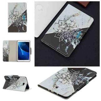For Samsung Galaxy Tab A 10.1 (2016) / T580 Painted Pattern Horizontal Flip Leather Case with Holder & Card Slots & Wallet(Sun Flower Marble)