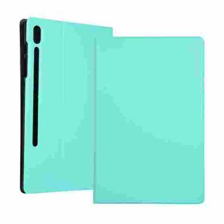 For Samsung Galaxy Tab S8+ / Tab S8 Plus /  Tab S7 FE / Tab S7+ / T970 Horizontal Flip Elasticity PU + TPU Leather Case with Holder(Mint Green)