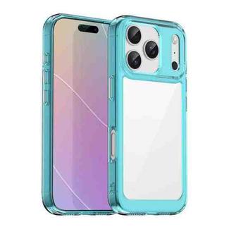 For iPhone 17 Pro Colorful Series Acrylic + TPU Phone Case(Transparent Blue)