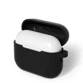 For AirPods Pro 3 Silicone Earphone Protective Case with Hook(Black)