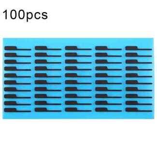 For iPhone 15 Pro Max 100pcs/set LCD Bottom Black Adhesive Sticker(01)