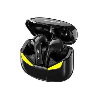 awei T35 Bluetooth V5.0 Ture Wireless Sports Game Dual Mode IPX5 Waterproof TWS Headset with Charging Case (Black)