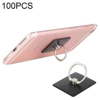 100 PCS Universal Finger Ring Mobile Phone Holder Stand(Black)