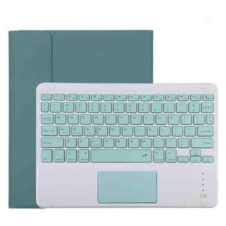 TG11BC Detachable Bluetooth Green Keyboard Microfiber Leather Tablet Case for iPad Pro 11 inch (2020), with Touchpad & Pen Slot & Holder (Dark Green)