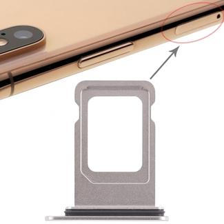Double SIM Card Tray for iPhone XS Max (Double SIM Card)(White)