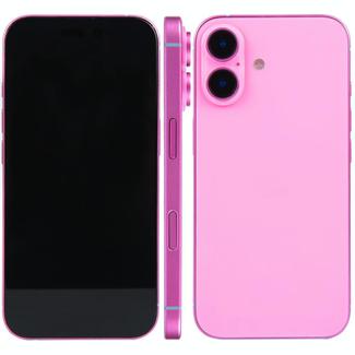 For iPhone 16 Black Screen Non-Working Fake Dummy Display Model (Pink)