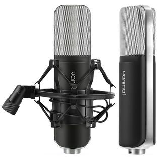 Yanmai Q8 Professional Game Condenser Sound Recording Microphone with Holder, Compatible with PC and Mac for  Live Broadcast Show, KTV, etc.(Black)