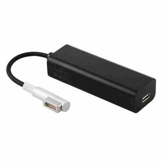AnyWatt 85W USB-C / Type-C Female to 5 Pin MagSafe 1 Male L Head Series Charge Adapter Converter for MacBook (Black)