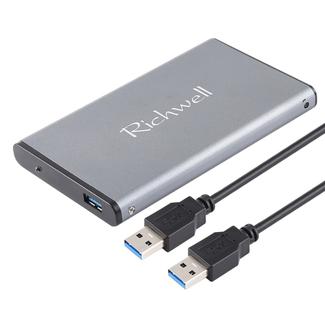Richwell SATA R2-SATA-1TGB 1TB 2.5 inch USB3.0 Super Speed Interface Mobile Hard Disk Drive(Grey)