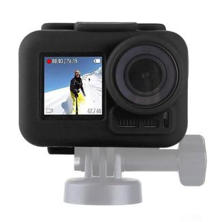PULUZ Silicone Protective Case for DJI Osmo Action with Frame(Black)
