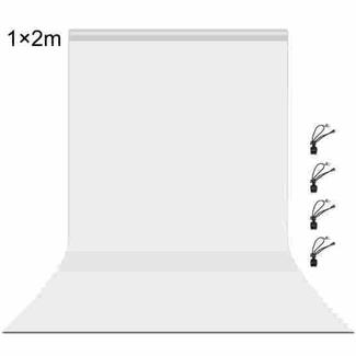 PULUZ 1m x 2m Photography Background Thickness Photo Studio Background Cloth Backdrop (White)