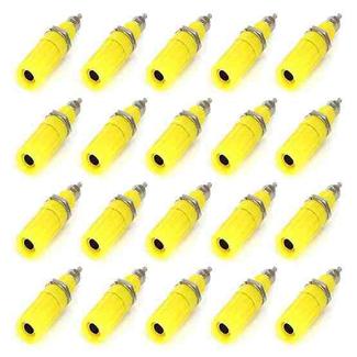 20 in 14mm DIY Binding Post Terminals, M3x45(Yellow)