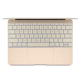 Soft 12 inch Silicone Keyboard Protective Cover Skin for new MacBook, American Version(Gold)