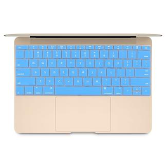 Soft 12 inch Silicone Keyboard Protective Cover Skin for new MacBook, American Version(Blue)